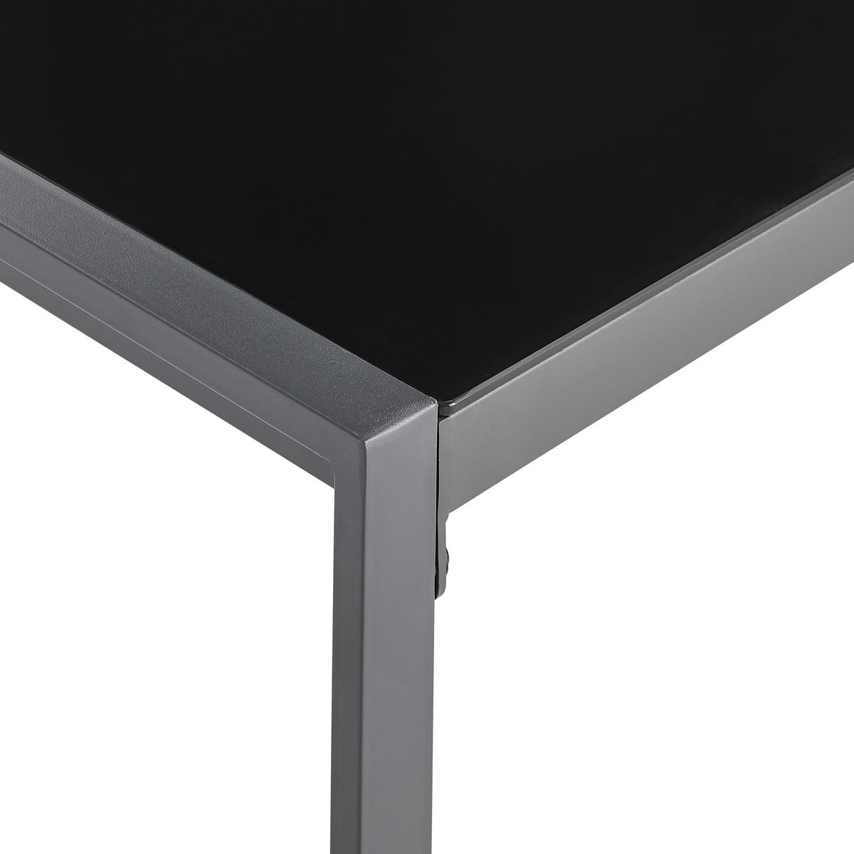DINING-LOUNGESET 172/245 cm Stahl  - Anthrazit/Schwarz, MODERN, Glas/Textil (172/245cm) - Ambia Garden