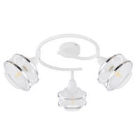 DECKENSTRAHLER - Chromfarben/Weiss, Basics, Metall (25/21,5cm) - Globo