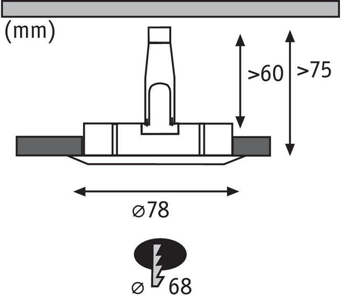 EINBAUSPOT 7,8 cm  - Basics (7,8cm) - Paulmann