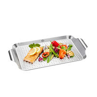POSUDA ROŠTILJA - boje oplemenjenog čelika, Basics, metal (43/25/3cm) - Gefu