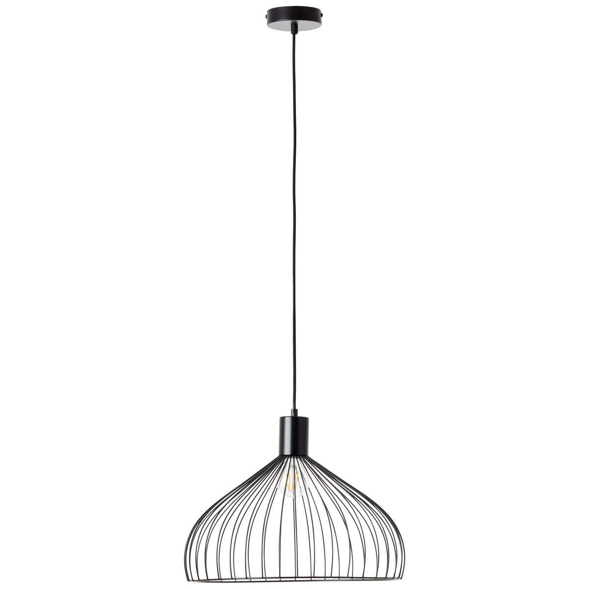 PENDELLEUCHTE 40/135,5 cm    - Schwarz, Basics, Metall (40/135,5cm) - Brilliant