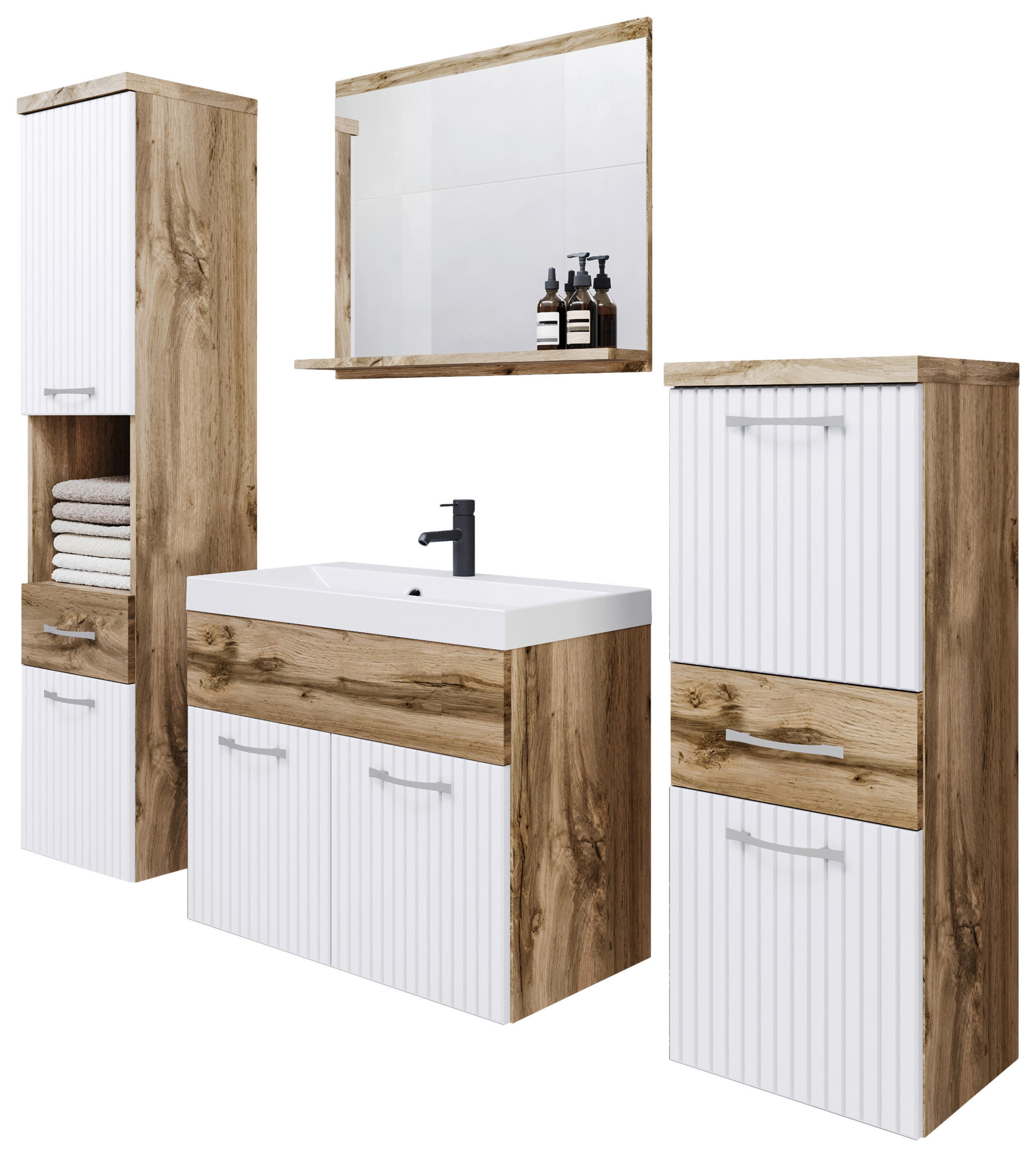 P & B KÚPEĽŇA biela, dub wotan