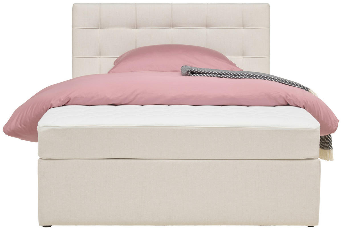 BOXBETT 140/200 cm  in Graphitfarben  - Graphitfarben, Modern, Holz/Textil (140/200cm) - MID.YOU