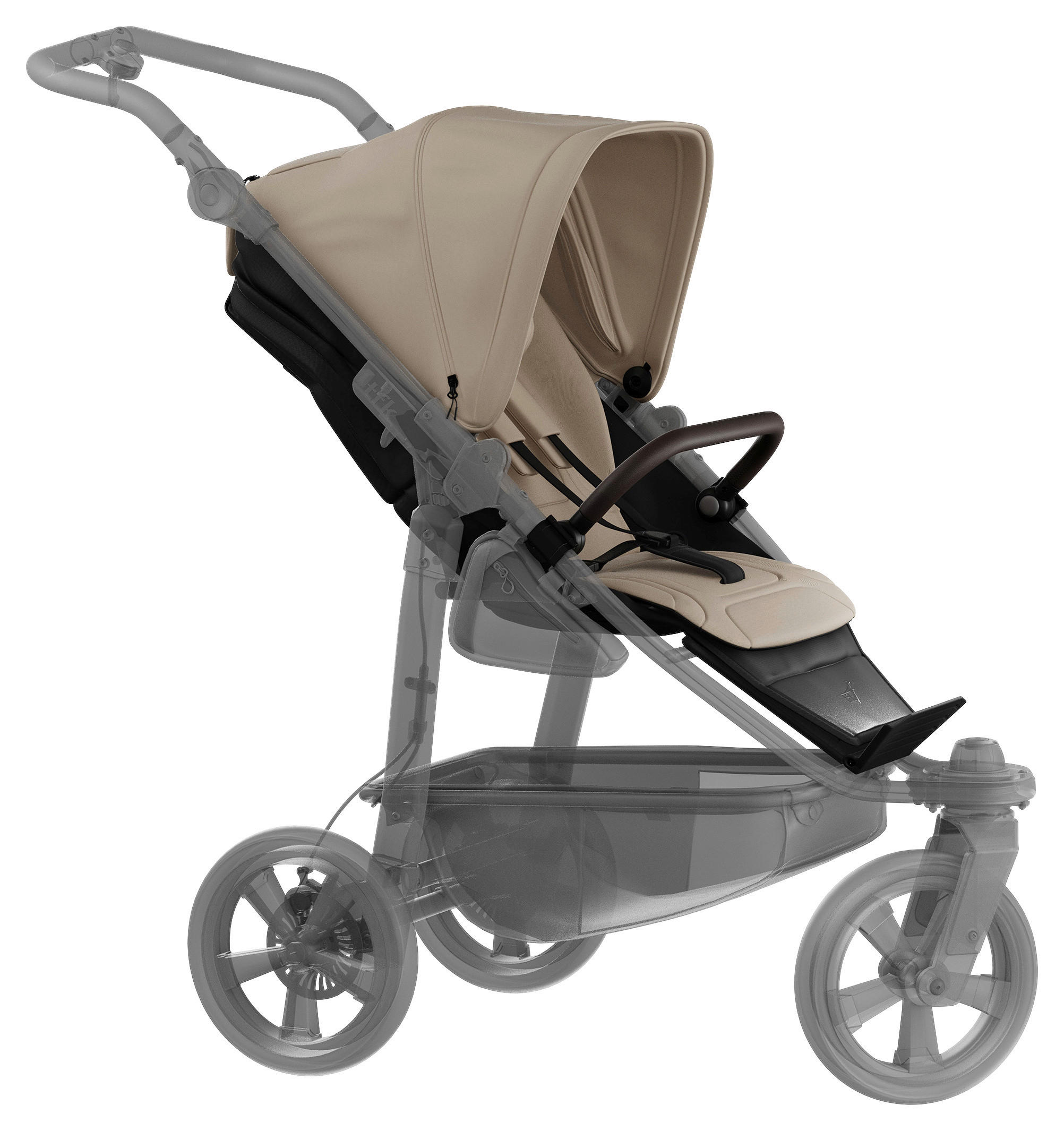 SPORTWAGENAUFSATZ  - Sandfarben, Basics, Textil (34/56/24cm) - TFK