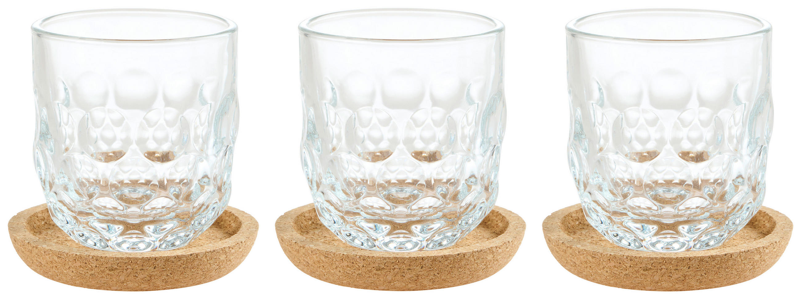 SET KOZARCEV ZA ESPRESO Gocce  - Design, steklo (7,6/20,3/7,6cm) - Leonardo