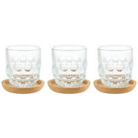 ESPRESSOGLÄSERSET Gocce 6-teilig  - Design, Glas (7,6/20,3/7,6cm) - Leonardo