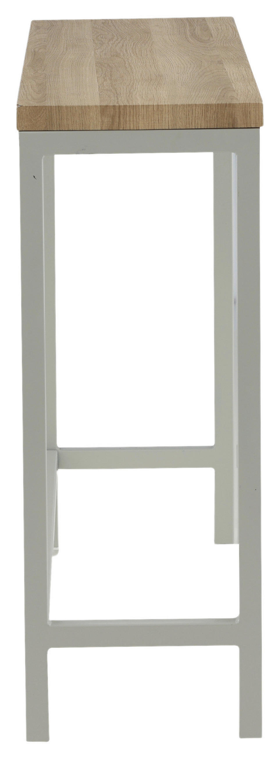 BEISTELLTISCH in Metall, Holzwerkstoff 110/30/80 cm  - Naturfarben/Grau, Design, Holzwerkstoff/Metall (110/30/80cm) - Livetastic