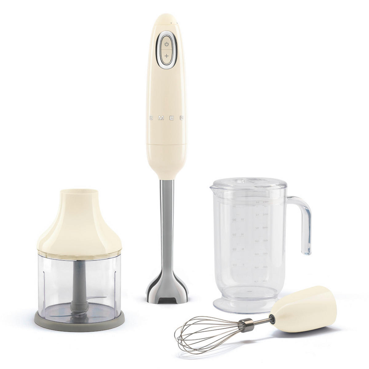 STABMIXER-SET 50's Style 4-teilig  - Creme, Trend, Kunststoff (6.5/41.4/6.5cm) - SMEG
