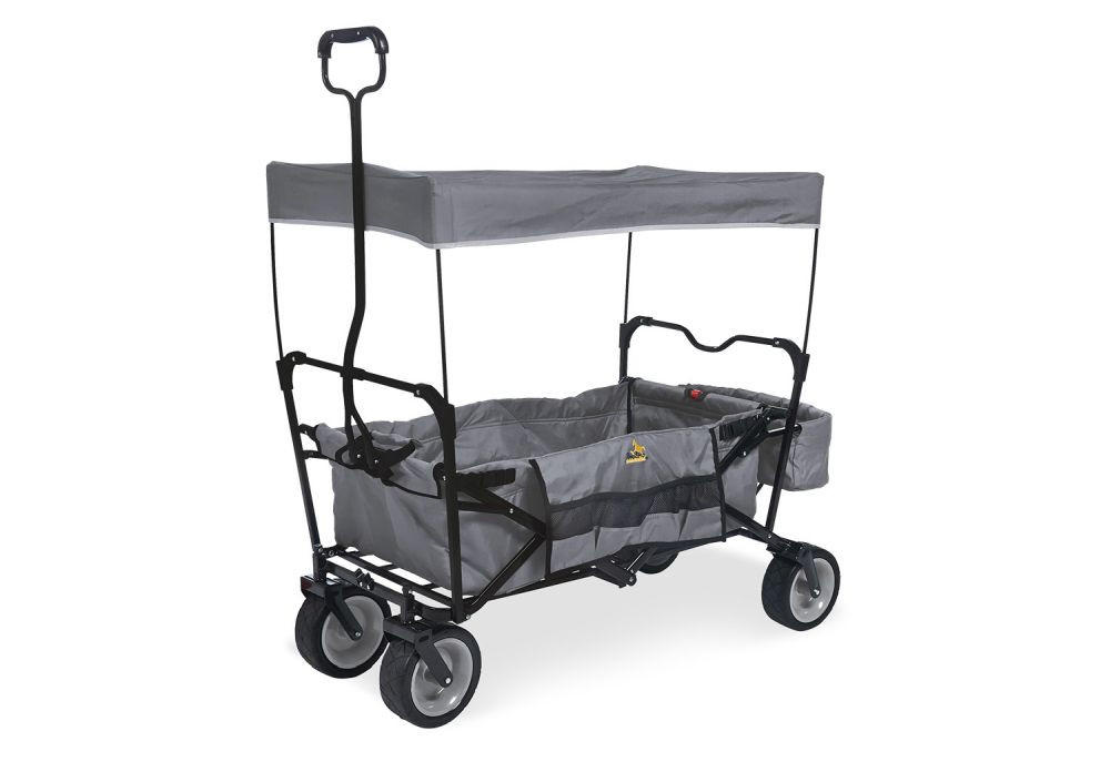 BOLLERWAGEN  Paxi   - Grau, Basics, Textil/Metall (124/59/67cm) - Pinolino