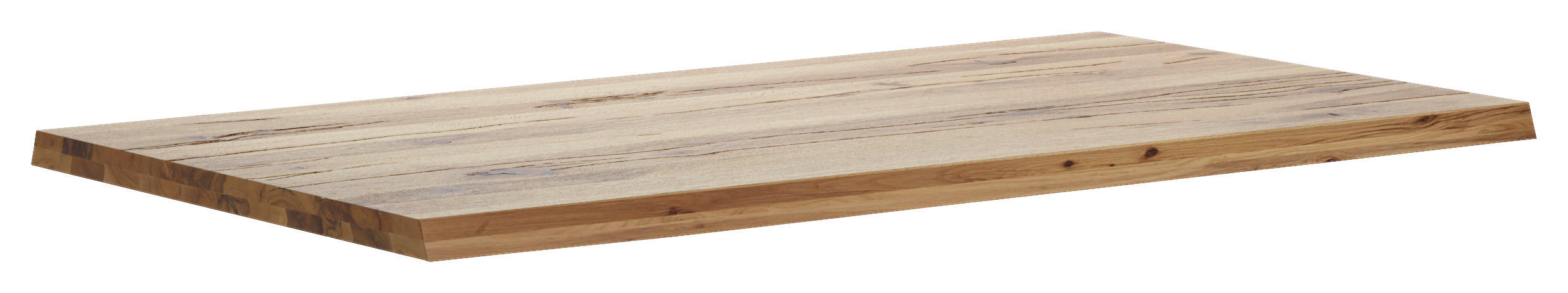 TISCHPLATTE Wildeiche massiv Wildeiche  - Wildeiche, Design, Holz (180/90/6cm) - Waldwelt