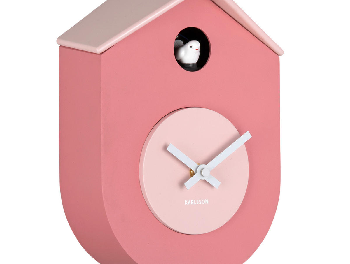 WANDUHR  Pink  - Pink, Basics, Kunststoff (17.5/9/33cm) - Karlsson