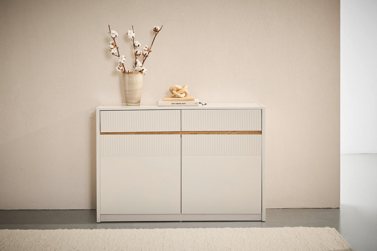 KOMMODE  in 117/80/40 cm  - Kaschmir/Eichefarben, Trend, Holzwerkstoff (117/80/40cm) - Xora