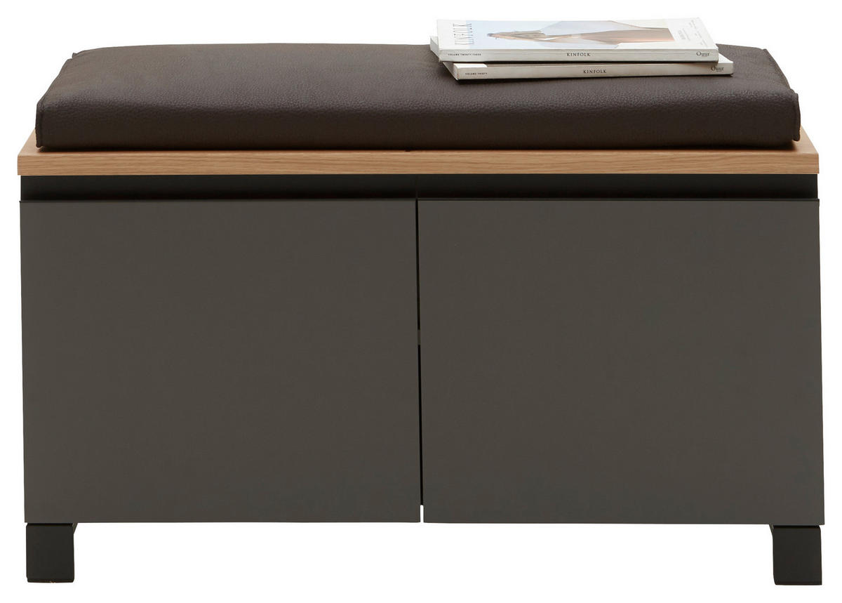 GARDEROBE 5-teilig  in 180/193/40 cm  - Eichefarben/Anthrazit, Design, Holz/Holzwerkstoff (180/193/40cm) - Dieter Knoll