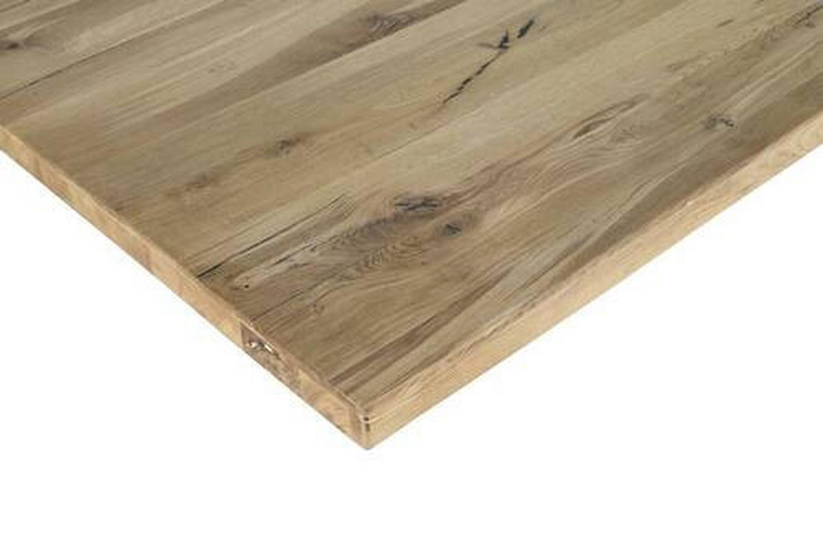 TISCHPLATTE Wildeiche massiv Wildeiche  - Wildeiche, MODERN, Holz (200/100/5,5cm) - Boxxx