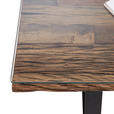 ESSTISCH in Holz, Metall, Glas 190/95/76 cm  - Schwarz/Naturfarben, Trend, Glas/Holz (190/95/76cm) - Ambia Home
