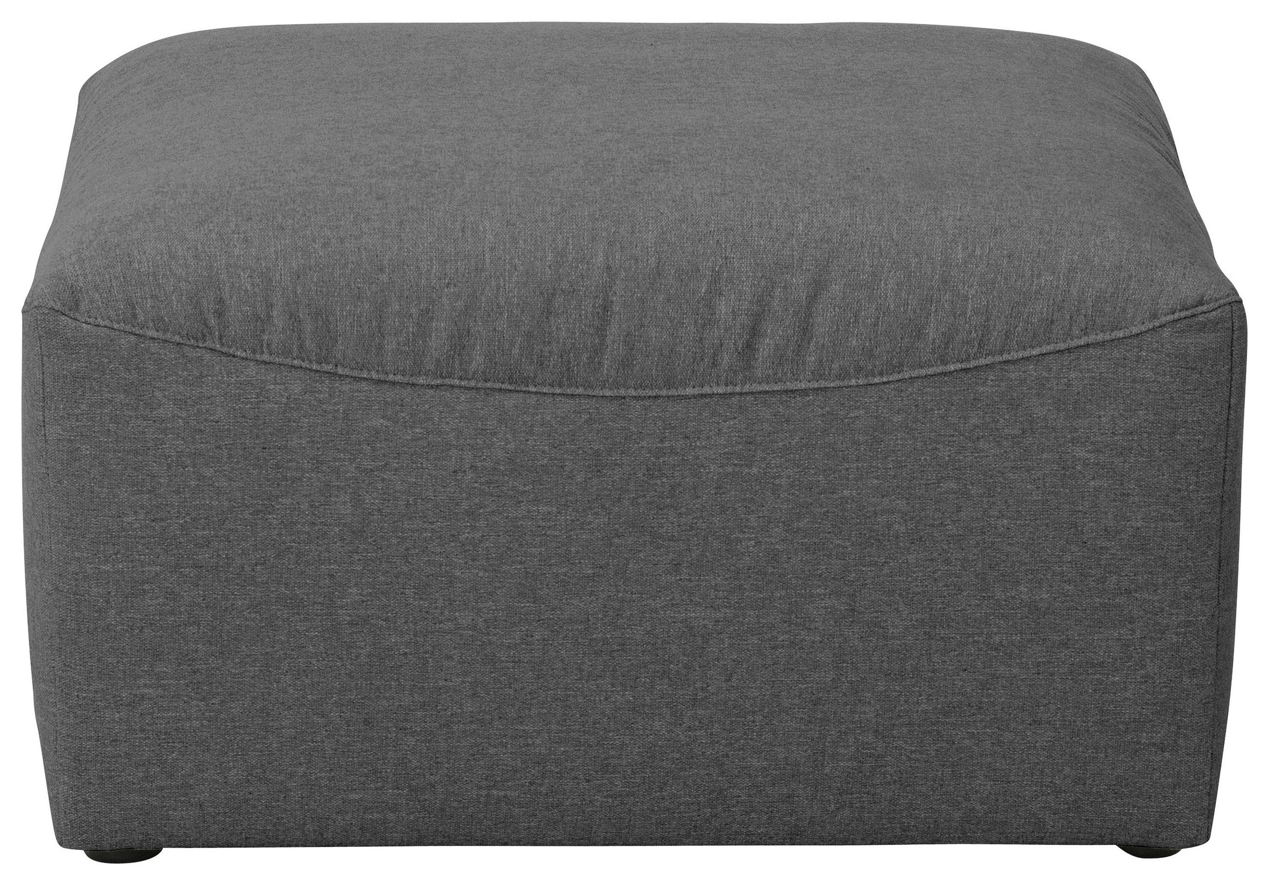 HOCKER in Textil Anthrazit  - Anthrazit, Design, Kunststoff/Textil (75/45/75cm) - Max Winzer