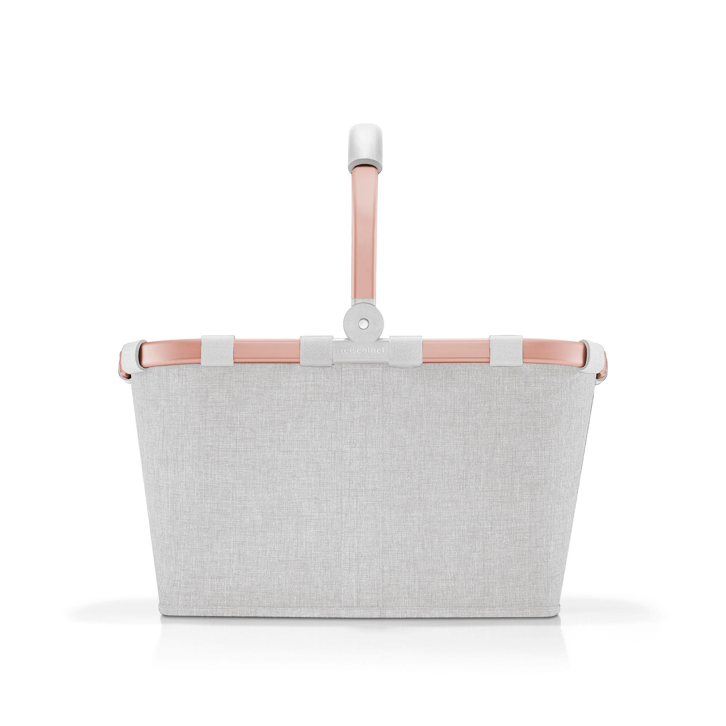 NÁKUPNÝ KOŠÍK sivá, ružové zlato - sivá/ružové zlato, Basics, textil/plast (49/29/28cm) - Reisenthel