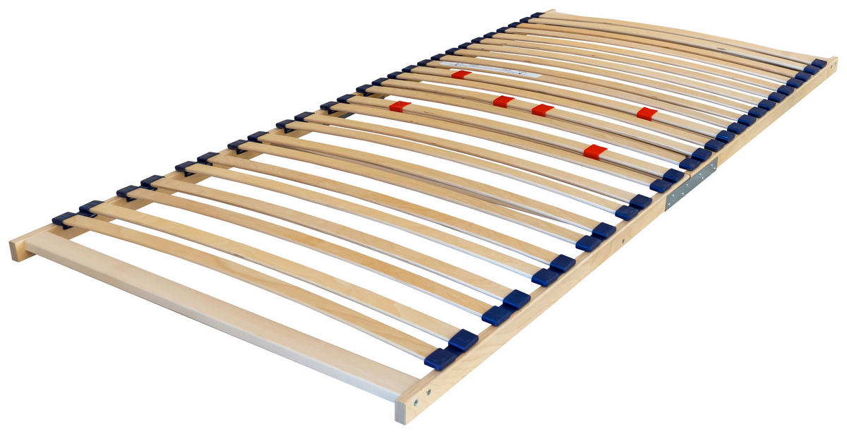 LATTENROST 100/200 cm Mittelzone verstellbar, Birke  - Birkefarben, Basics, Holz/Holzwerkstoff (100/200cm) - Boxxx