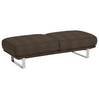HOCKER Webstoff Mokka  - Mokka, Design, Textil/Metall (160/44/60cm) - Dieter Knoll