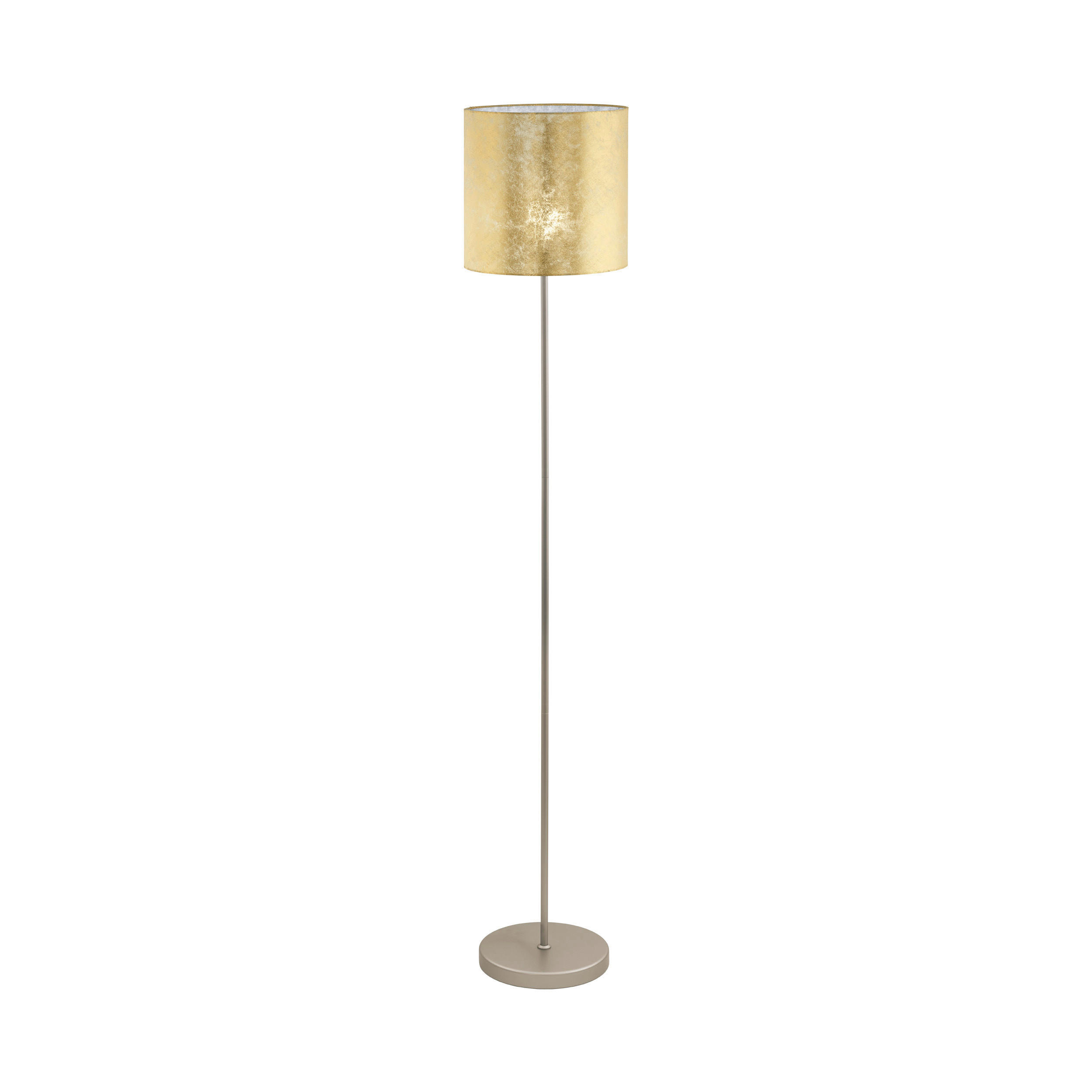 STEHLEUCHTE 28/158,5 cm    - Champagner/Goldfarben, KONVENTIONELL, Textil/Metall (28/158,5cm) - Eglo