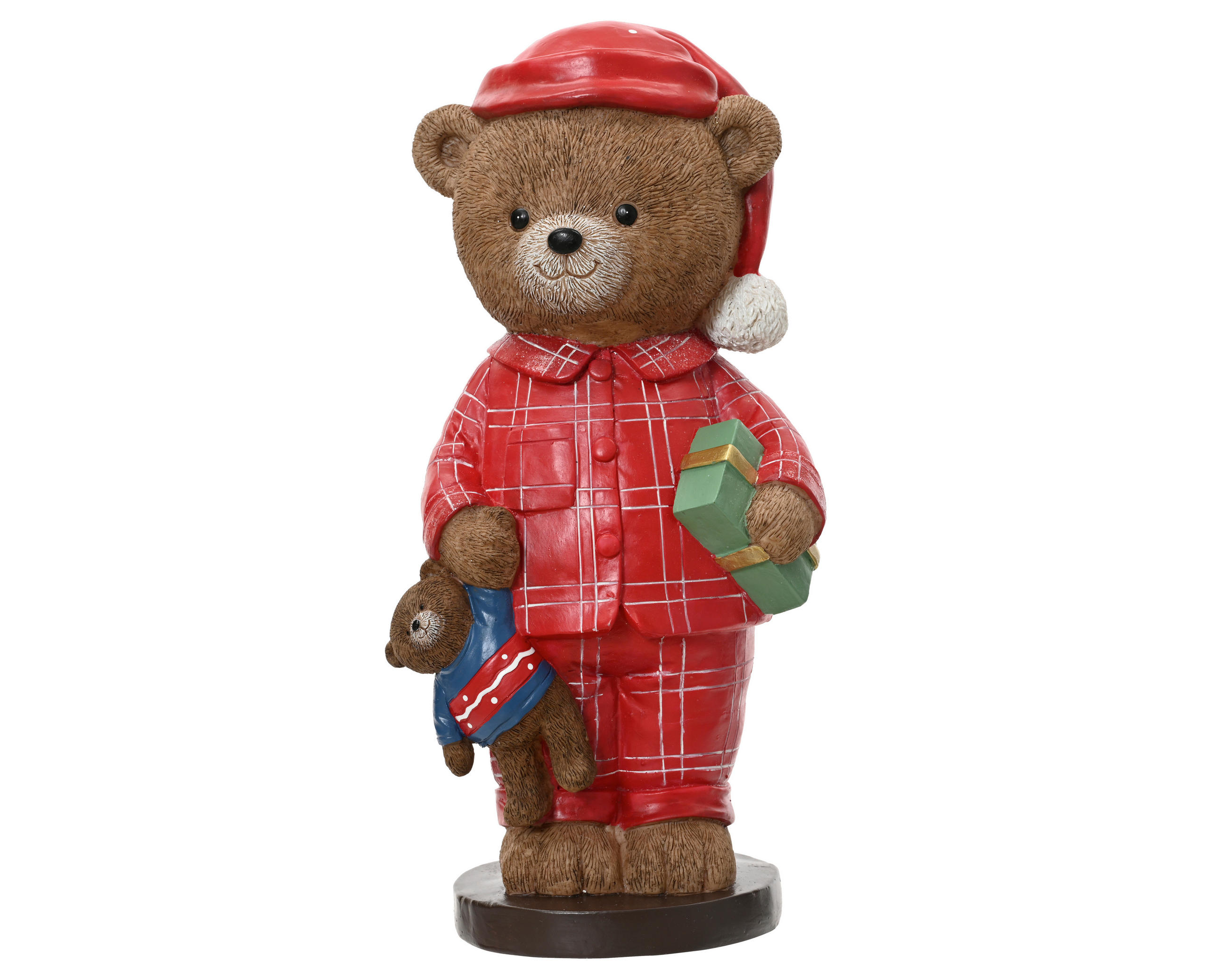 KARÁCSONYI FIGURA - piros, Basics, műanyag (14/17/35cm)