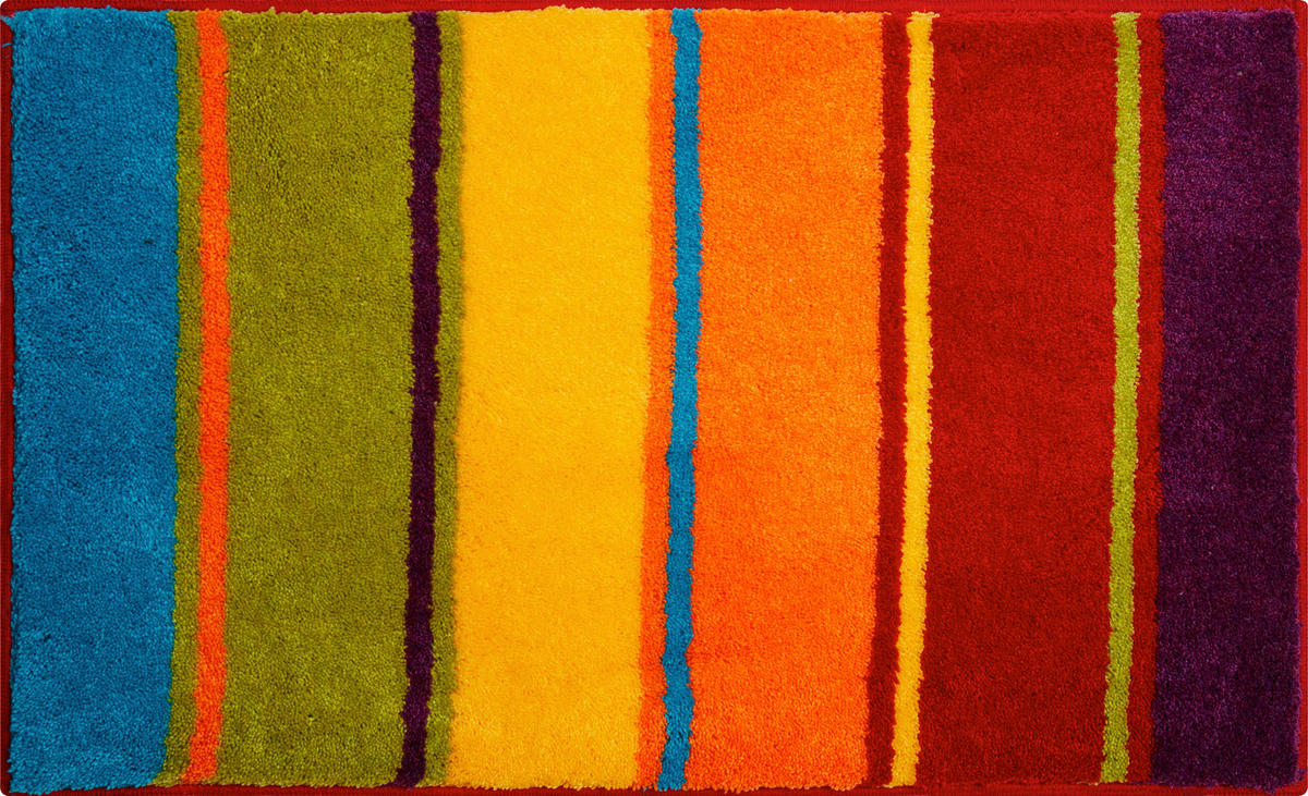 BADTEPPICH Summertime Multicolor 60/90 cm  - Multicolor, Basics, Kunststoff/Textil (60/90cm) - Grund