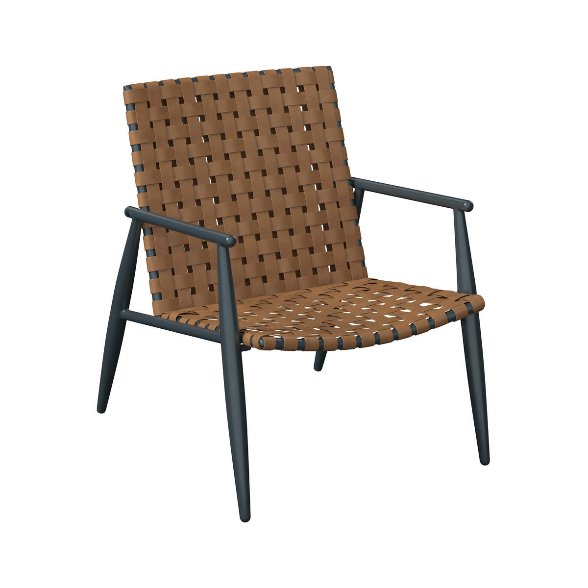 BALKONSET  3-teilig  - Schwarz/Braun, MODERN, Glas/Kunststoff (178/72.3/77.5cm) - Ambia Garden