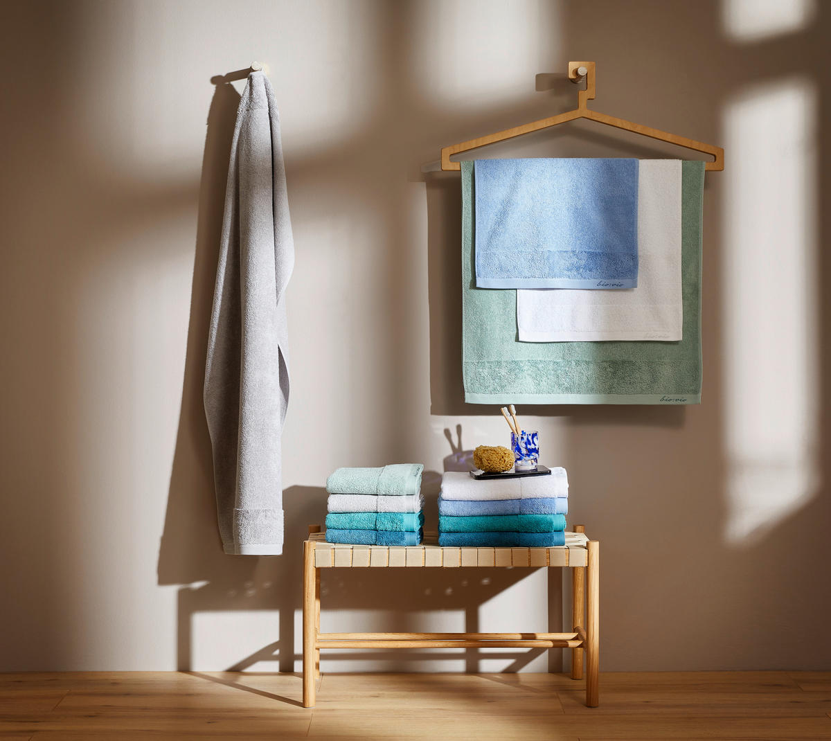 KÉZTÖRLŐ 50/100 cm fehér  - fehér, Natur, textil (50/100cm) - Bio:Vio
