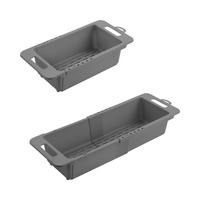 EDÉNYSZÁRÍTÓ ÁLLVÁNY - szürke, Basics, műanyag (35/9,8/18,2cm) - Metaltex