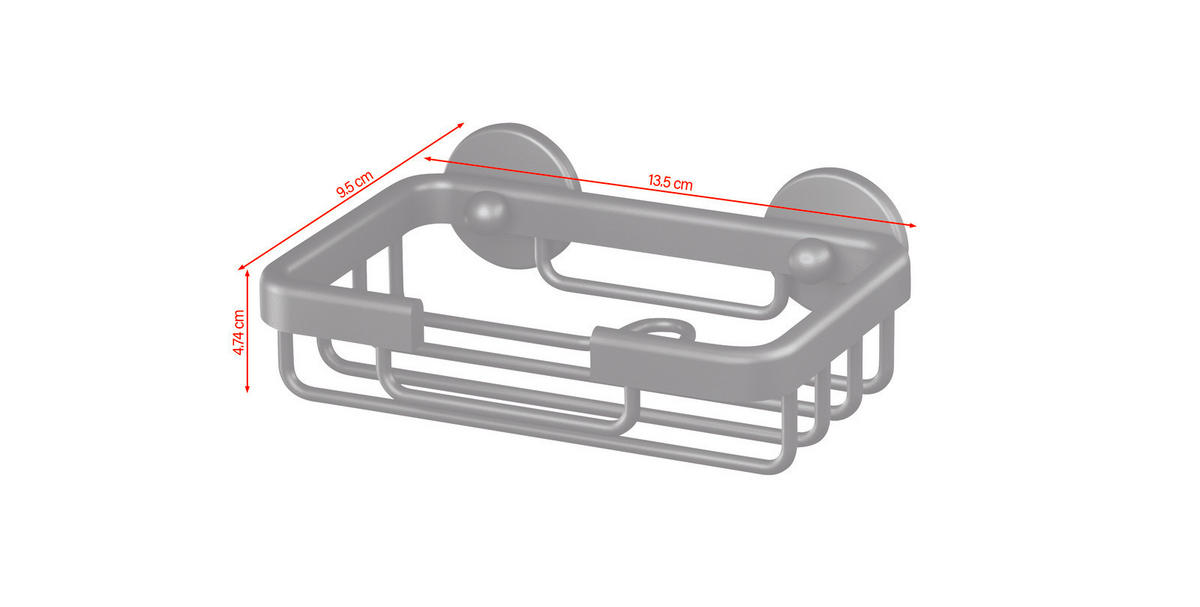 SEIFENSCHALE - Schwarz, Basics, Metall (13,5/4,6/9,5cm) - Tesa