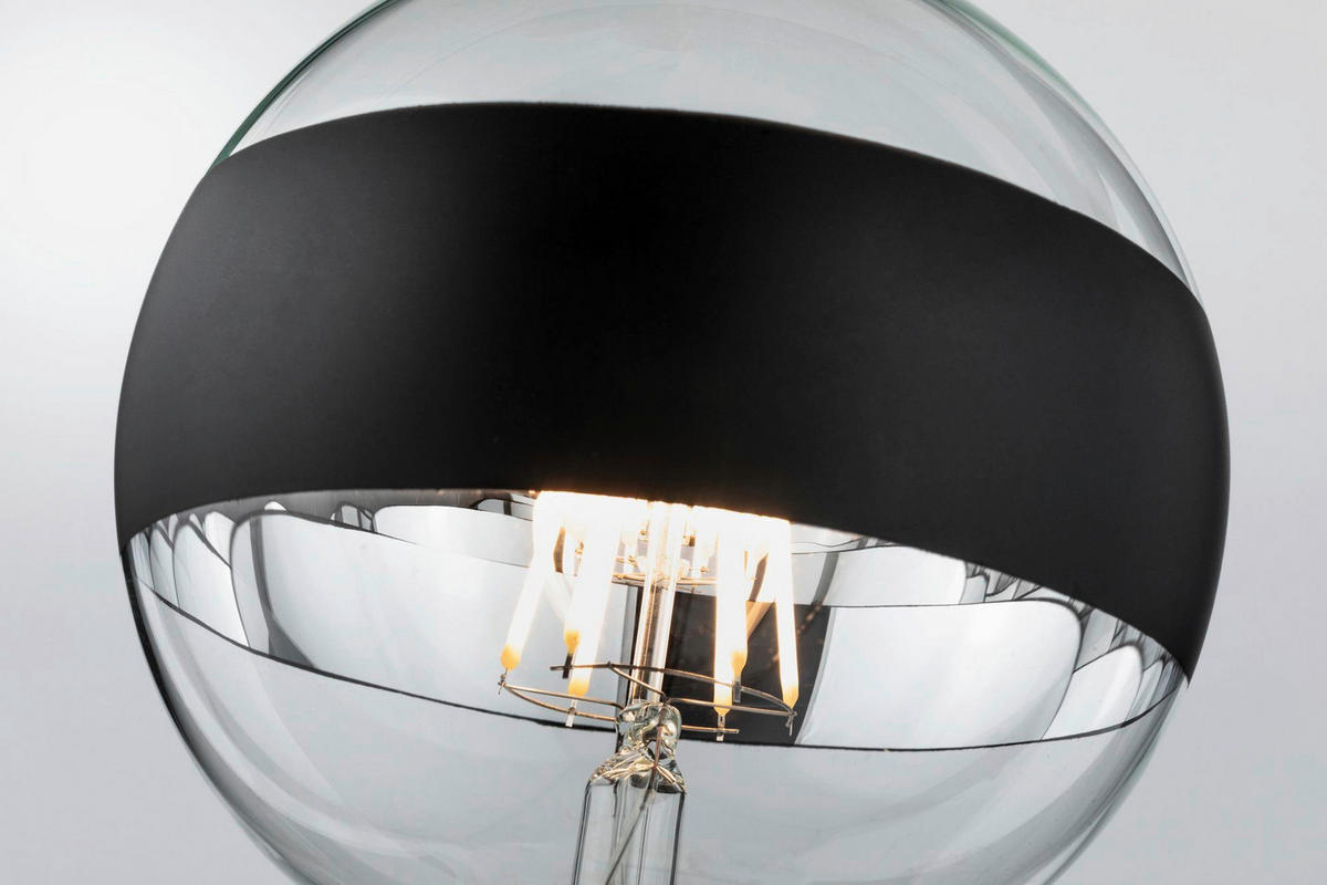 LED-LEUCHTMITTEL   E27 1x6,5W W 640 lm  - Klar/Schwarz, Basics, Glas (17,4cm) - Paulmann