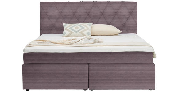 BOXSPRINGBETT 160/200 cm in Lila - Lila/Schwarz, Design, Holzwerkstoff/Kunststoff (160/200cm) - Xora