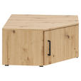 AUFSATZSCHRANK 101/35/79 cm  - Schwarz/Eiche Artisan, MODERN, Holzwerkstoff/Kunststoff (101/35/79cm) - Carryhome