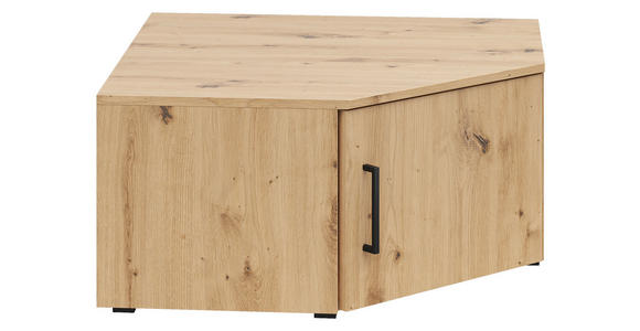 AUFSATZSCHRANK 101/35/79 cm  - Schwarz/Eiche Artisan, MODERN, Holzwerkstoff/Kunststoff (101/35/79cm) - Carryhome