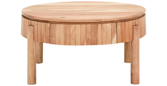 COUCHTISCH Akazie massiv, Sperrholz 80/80/40 cm rund Akaziefarben  - Akaziefarben, LIFESTYLE, Holz (80/80/40cm) - Landscape
