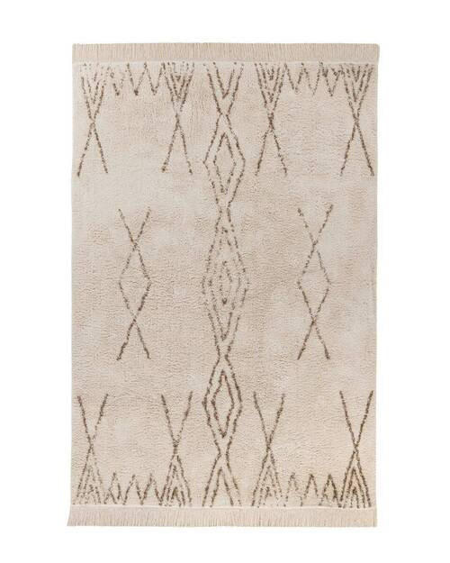 FLACHWEBETEPPICH 200/290 cm Alena Braun, Creme  - Creme/Braun, Basics, Textil (200/290cm) - Novel