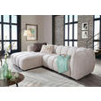 ECKSOFA in Chenille Creme  172/272 cm  - Creme/Schwarz, KONVENTIONELL, Kunststoff/Textil (172/272cm) - Carryhome
