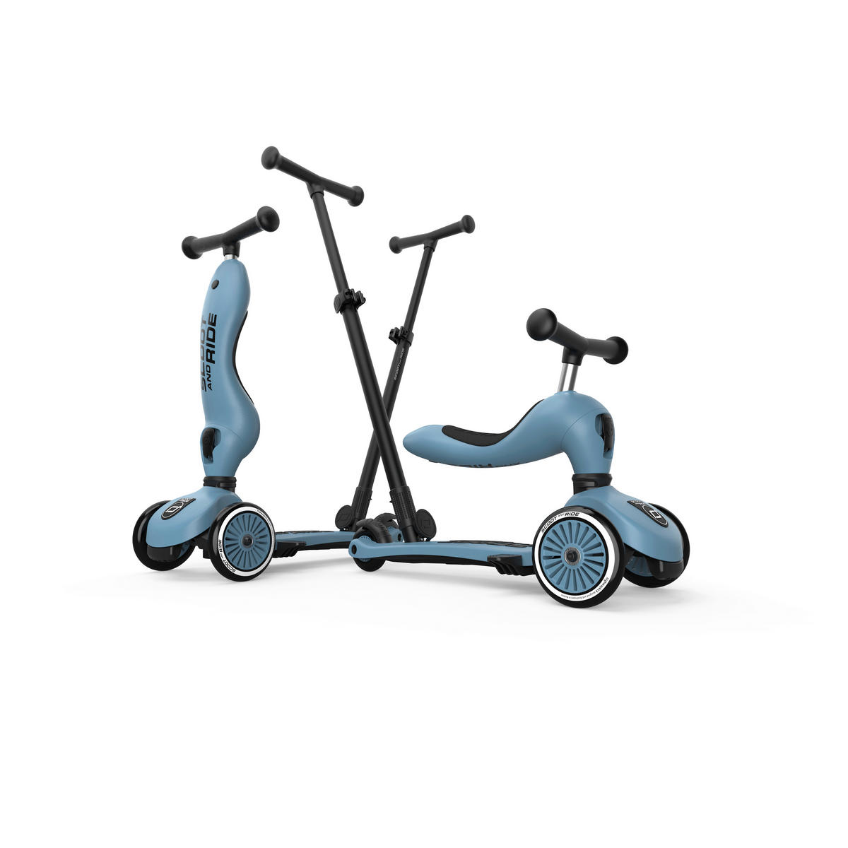 KINDERSCOOTER  - Pastellblau, Trend, Kunststoff (3,1kg) - Scoot and Ride