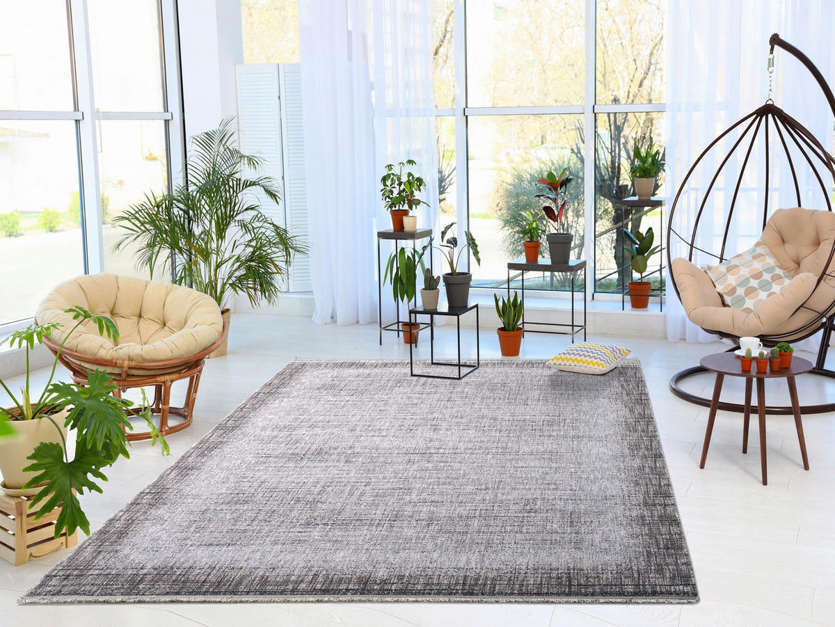 WEBTEPPICH 80/150 cm Grau  - Grau, Design, Textil (80/150cm) - Musterring
