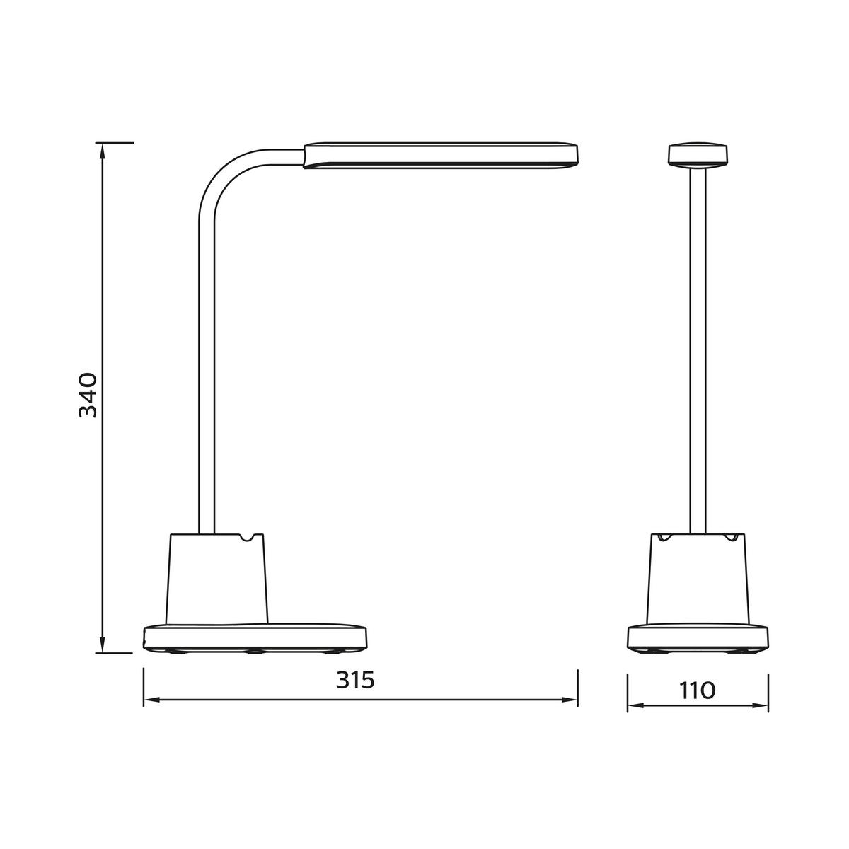 LED-SCHREIBTISCHLEUCHTE 11/31,5/34 cm   - Design (11/31,5/34cm) - Philips