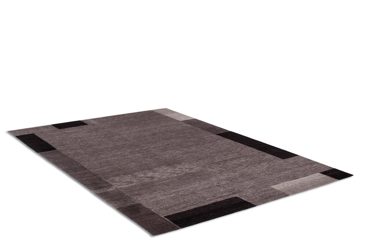 WOLLTEPPICH 70/140 cm Dunkelgrau rechteckig  - Dunkelgrau, Basics, Textil (70/140cm) - Cazaris