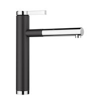 KÜCHENARMATUR 526171  - Chromfarben/Schwarz, Basics, Stein/Metall (4,6/28/24,8cm) - Blanco