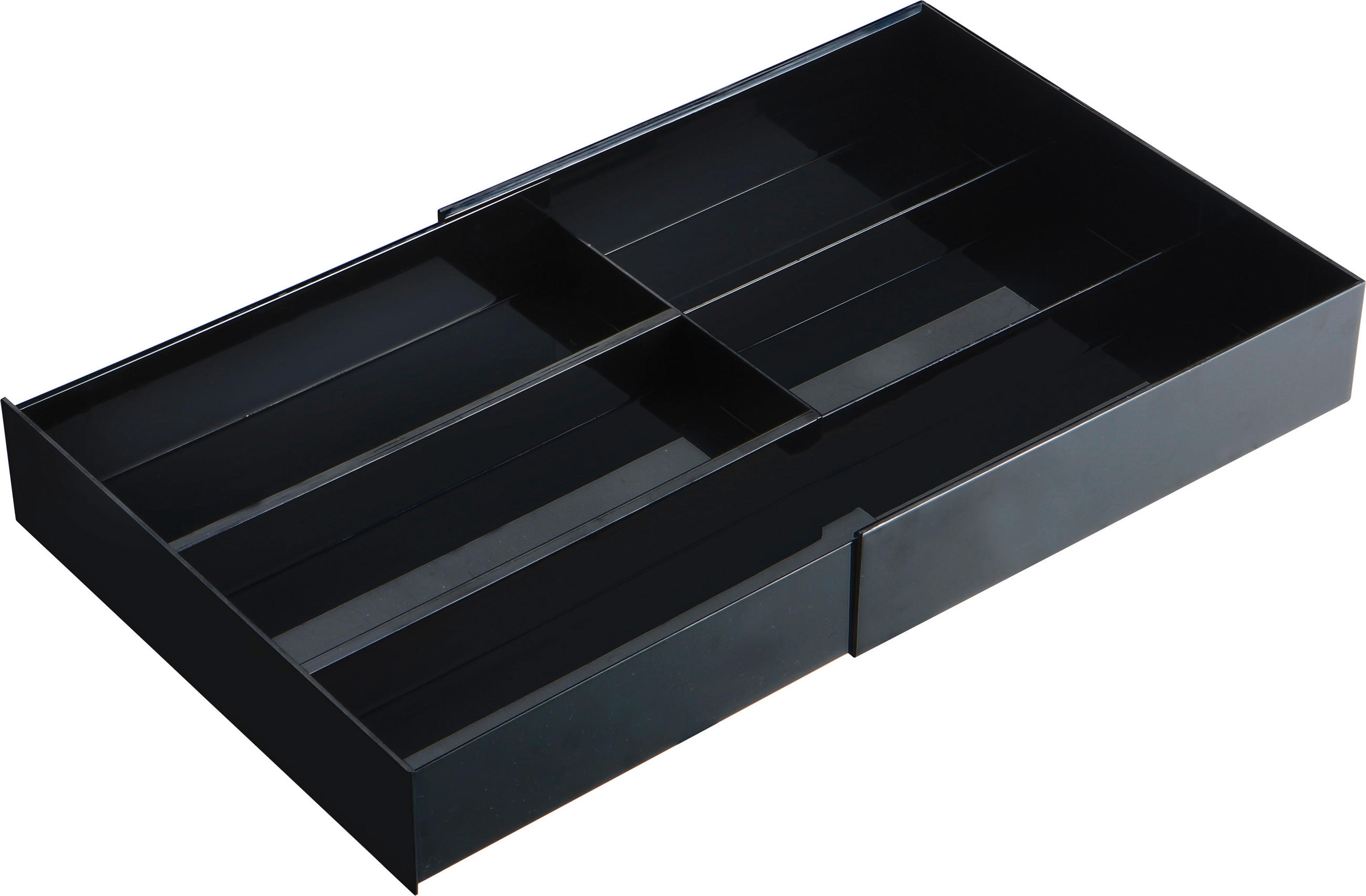 TISCHORGANIZER 25/24,6/6 cm  - Schwarz, Basics, Kunststoff (25/24,6/6cm)
