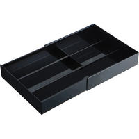 TISCHORGANIZER 25/24,6/6 cm  - Schwarz, Basics, Kunststoff (25/24,6/6cm)