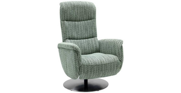 RELAXSESSEL in Textil Grün - Edelstahlfarben/Grün, Design, Textil/Metall (71/112/83cm) - Dieter Knoll