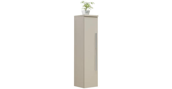 MIDISCHRANK 30/130,8/30 cm - Chromfarben/Grau, Design, Glas/Holzwerkstoff (30/130,8/30cm) - Novel