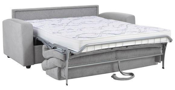 SCHLAFSOFA Mikrofaser Hellgrau - Dunkelgrau/Hellgrau, KONVENTIONELL, Kunststoff/Textil (186/101/101cm) - Carryhome