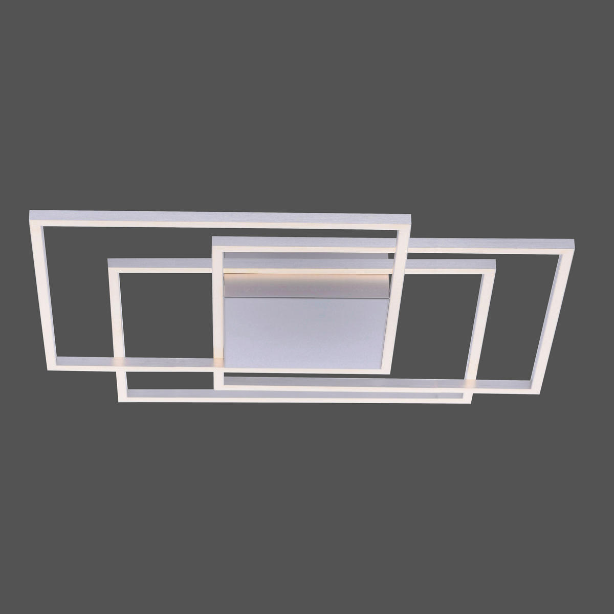 LED-DECKENLEUCHTE 75/75/7 cm   - Silberfarben, Design, Kunststoff/Metall (75/75/7cm) - Paul Neuhaus