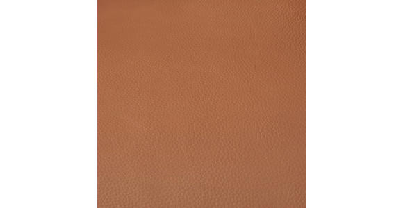 ARMLEHNSTUHL in Aluminium, Eisen Echtleder pigmentiert - Cognac/Schwarz, Design, Leder/Metall (65/92/67,5cm) - Novel