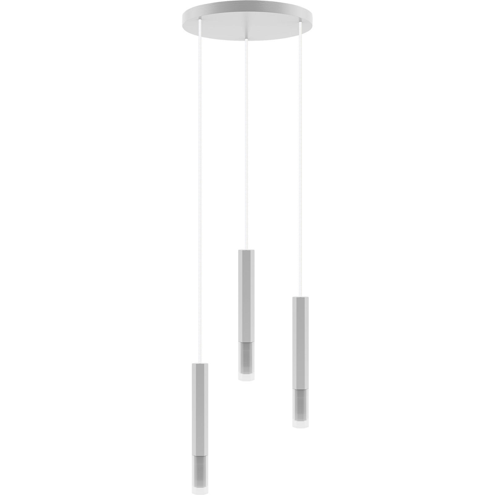 HÄNGELEUCHTE 30/150 cm  - Weiß, Design, Holz (30/150cm)